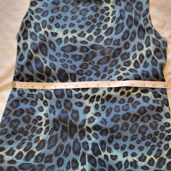 Blue leopard print dress Juniors small - Picture 5 of 5